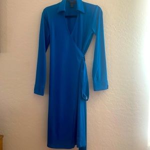 Blue Wrap Dress
